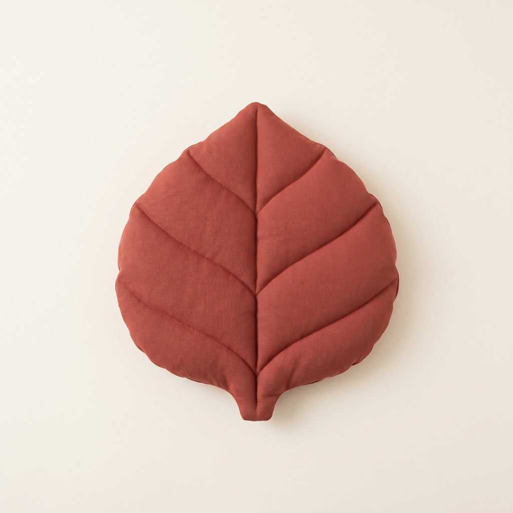 Wren Leaf Cushion in Red, Style Room